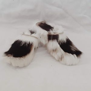 Vintage Fur Clog slides